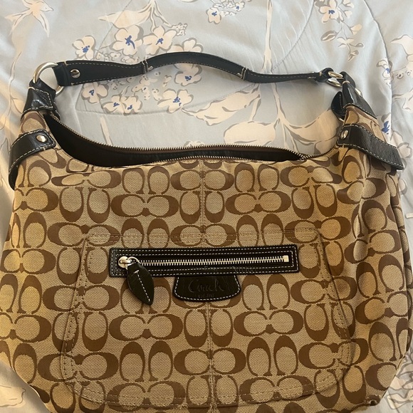 Coach Brown Signature Shoulder Bag - Picture 4 of 14